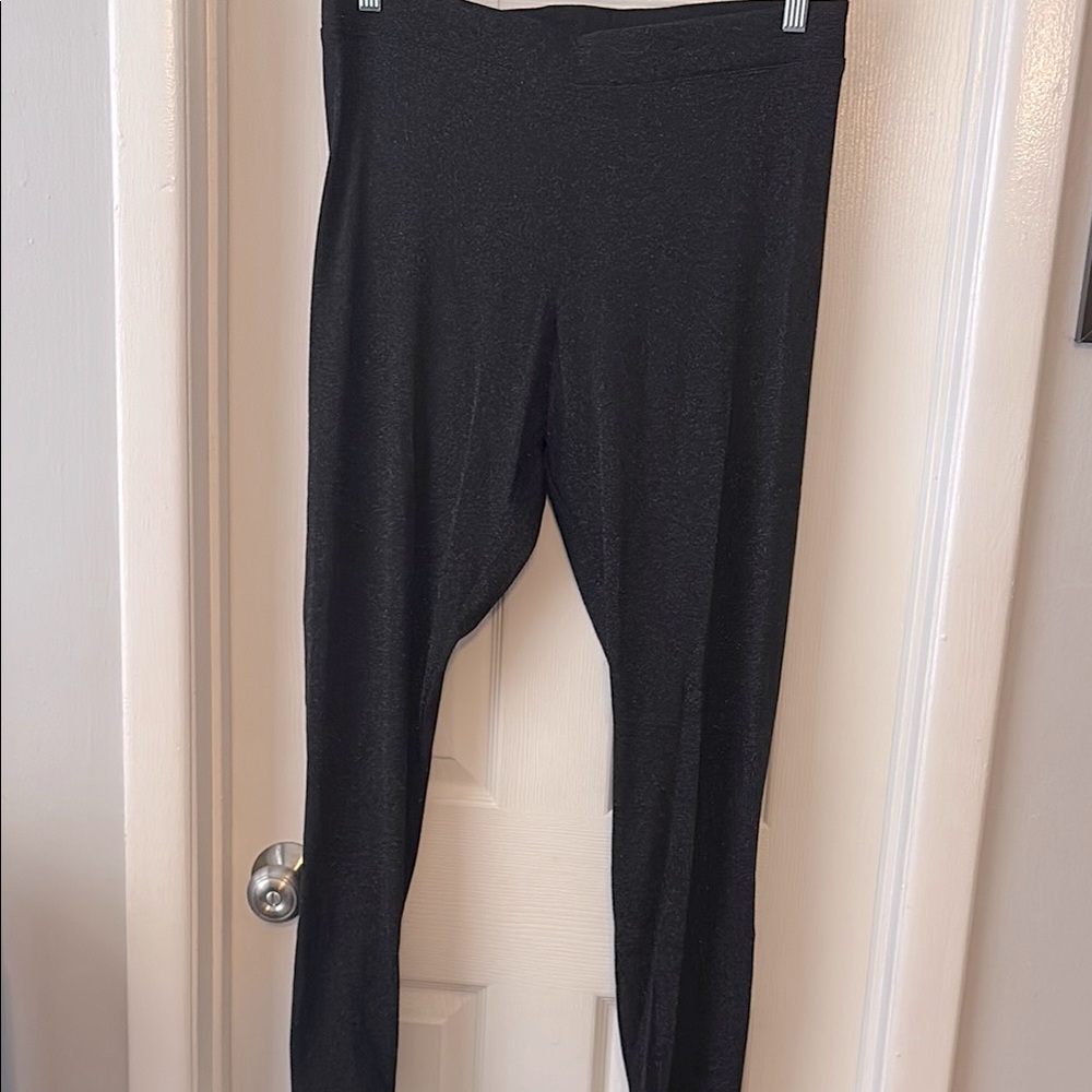 Express Women's glittery Black Pants shimmer dressy leggings NEW large